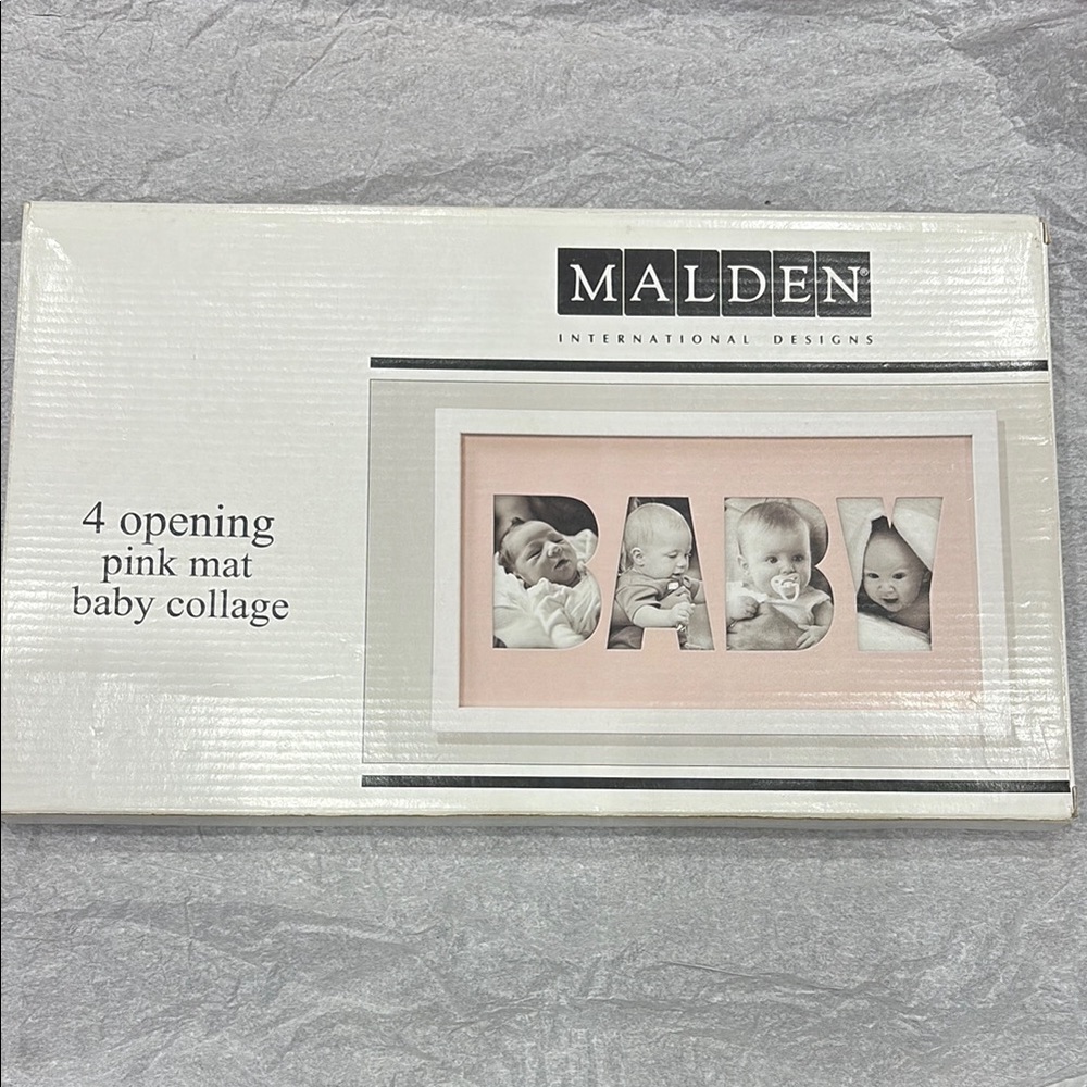 New box damaged Malden Pink Baby Collage Frame